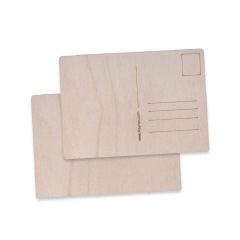 Holz Postkarte 2er Set